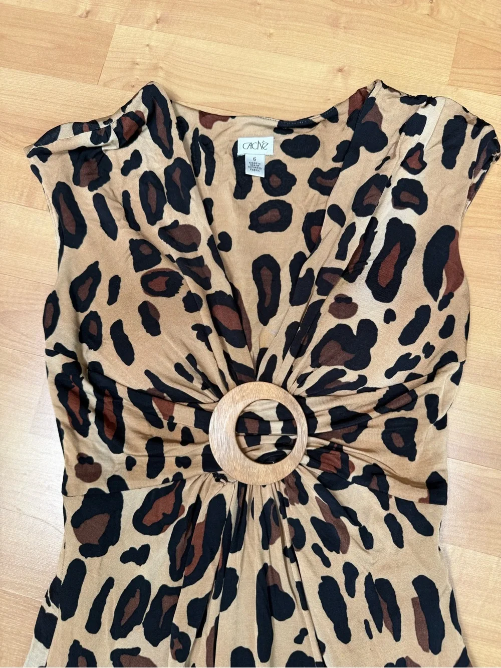 Cache Leopard Print Dress - Picture 2 of 7